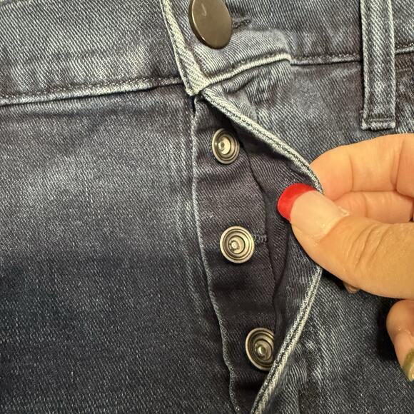 J Brand BEARDEN MOTO JEANS Men 36 Dark Blue Wash Skinny Fit Left Hand Twill NEW - Picture 5 of 11